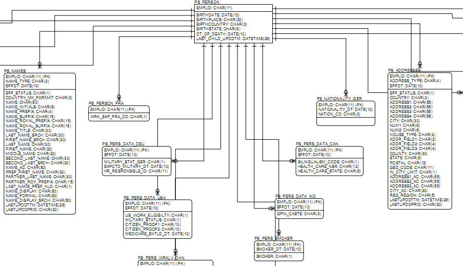 PeopleSoft Entity Relationship Diagrams (ERDs)  The 